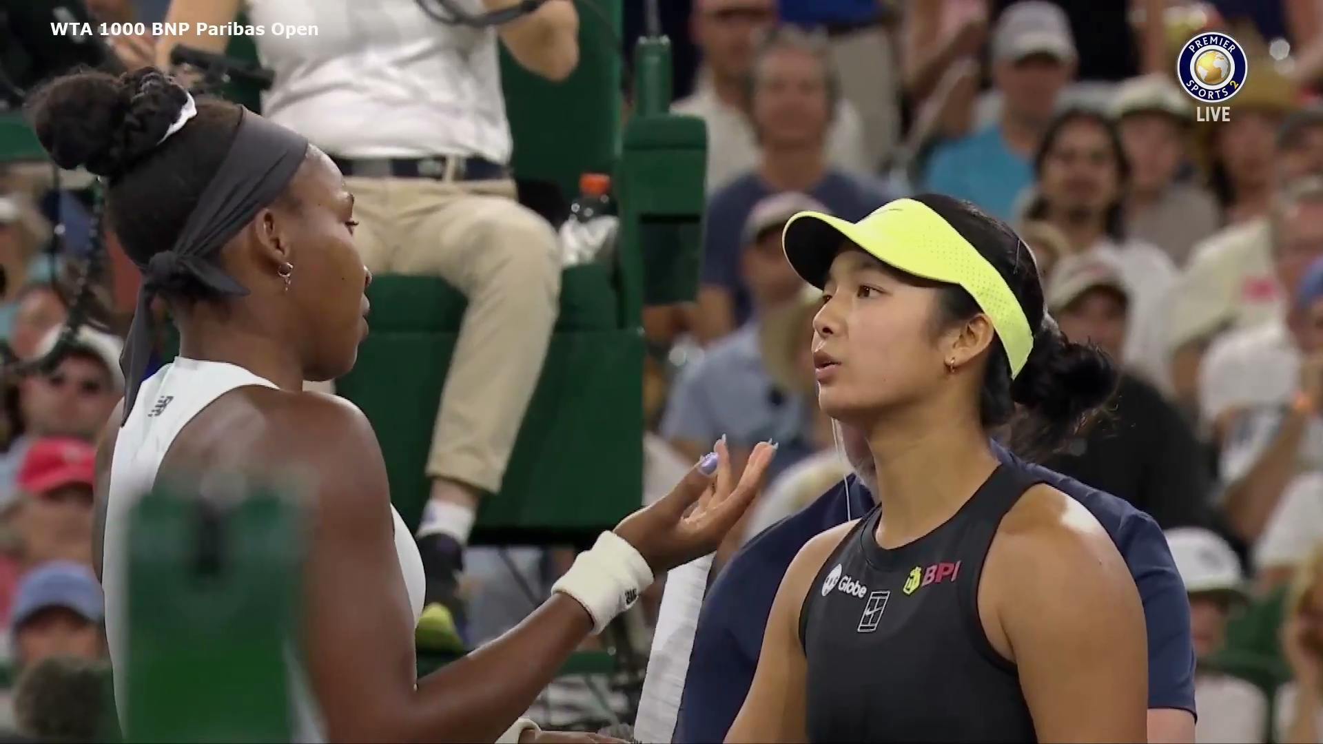 Alex Eala through to Indian Wells Round of 16 as Coco Gauff retires due to injury